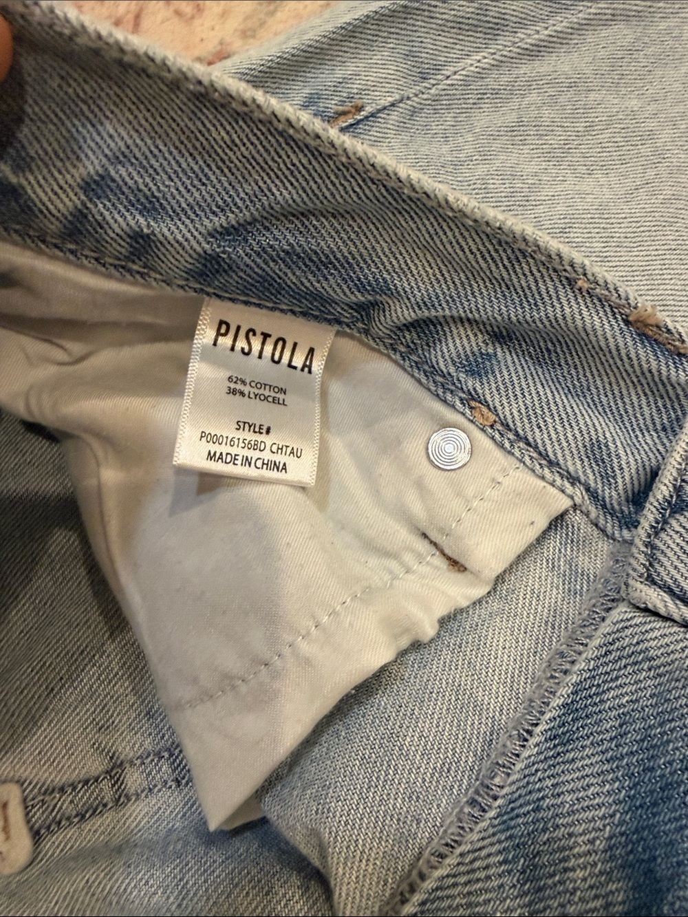 Pistola Sky Blue Wide Leg Jeans - Picture 3 of 6